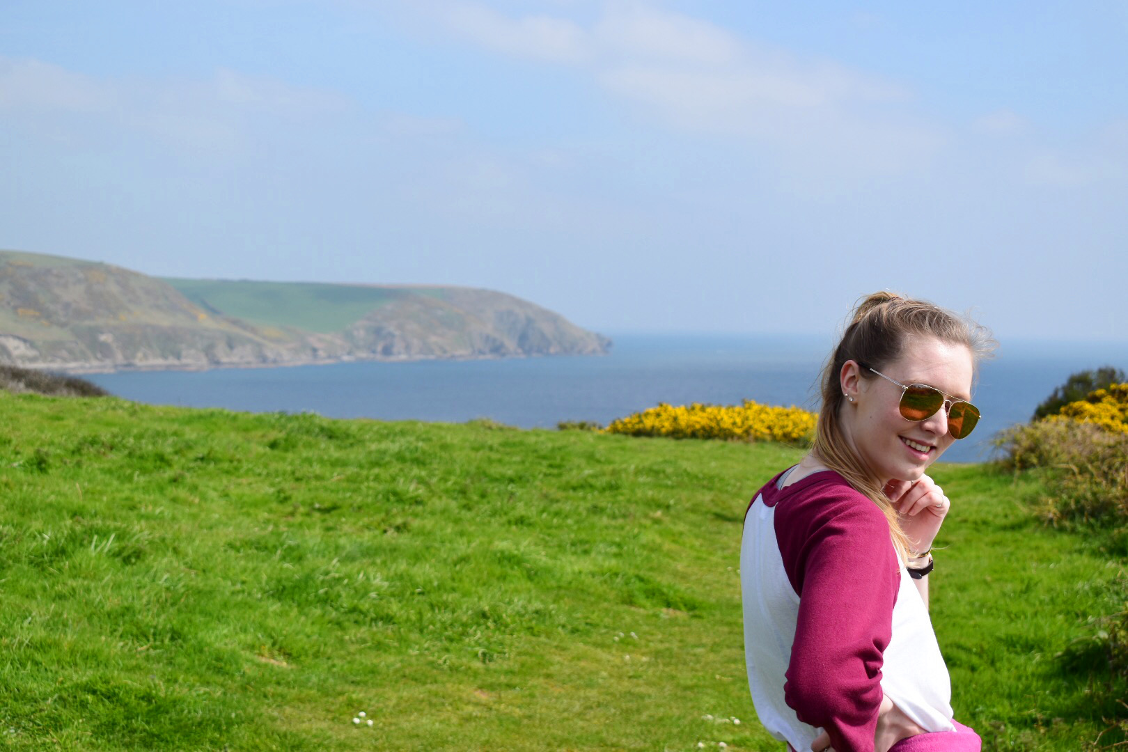 Clifftop view on the coast path